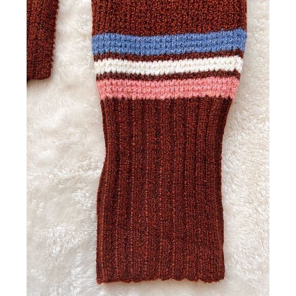 NWT Arizona Juniors Womens Turtleneck Long Sleeve Striped Pullover Sweater - Picture 9 of 12